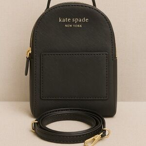 Kate Spade Black Crossbody Bag with Gold Hardware